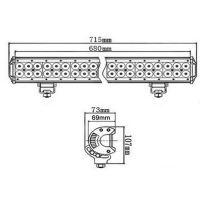 Cree led light bar / combobeam 180watt 180W
